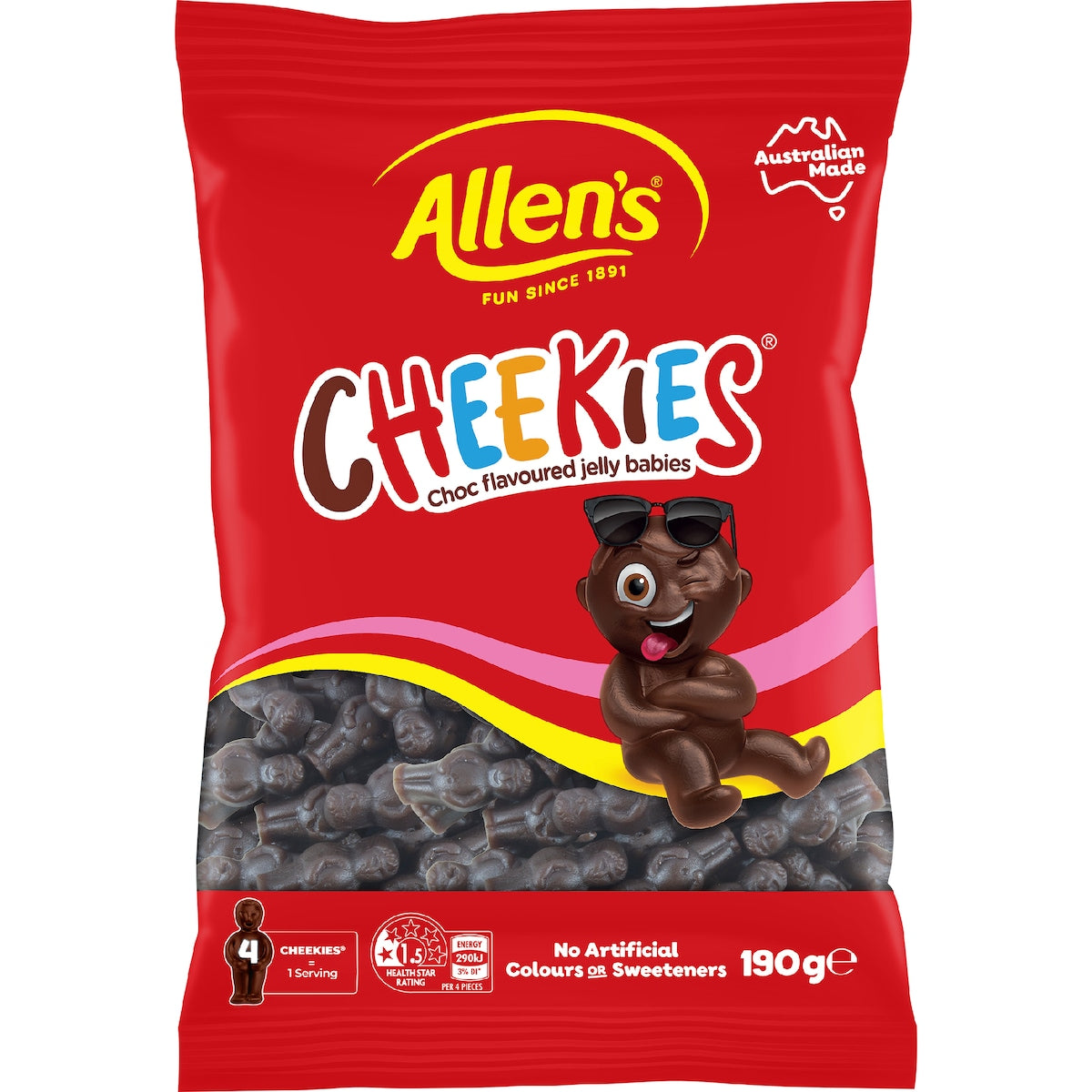 Allen's Cheekies Lollies Bag - 190g