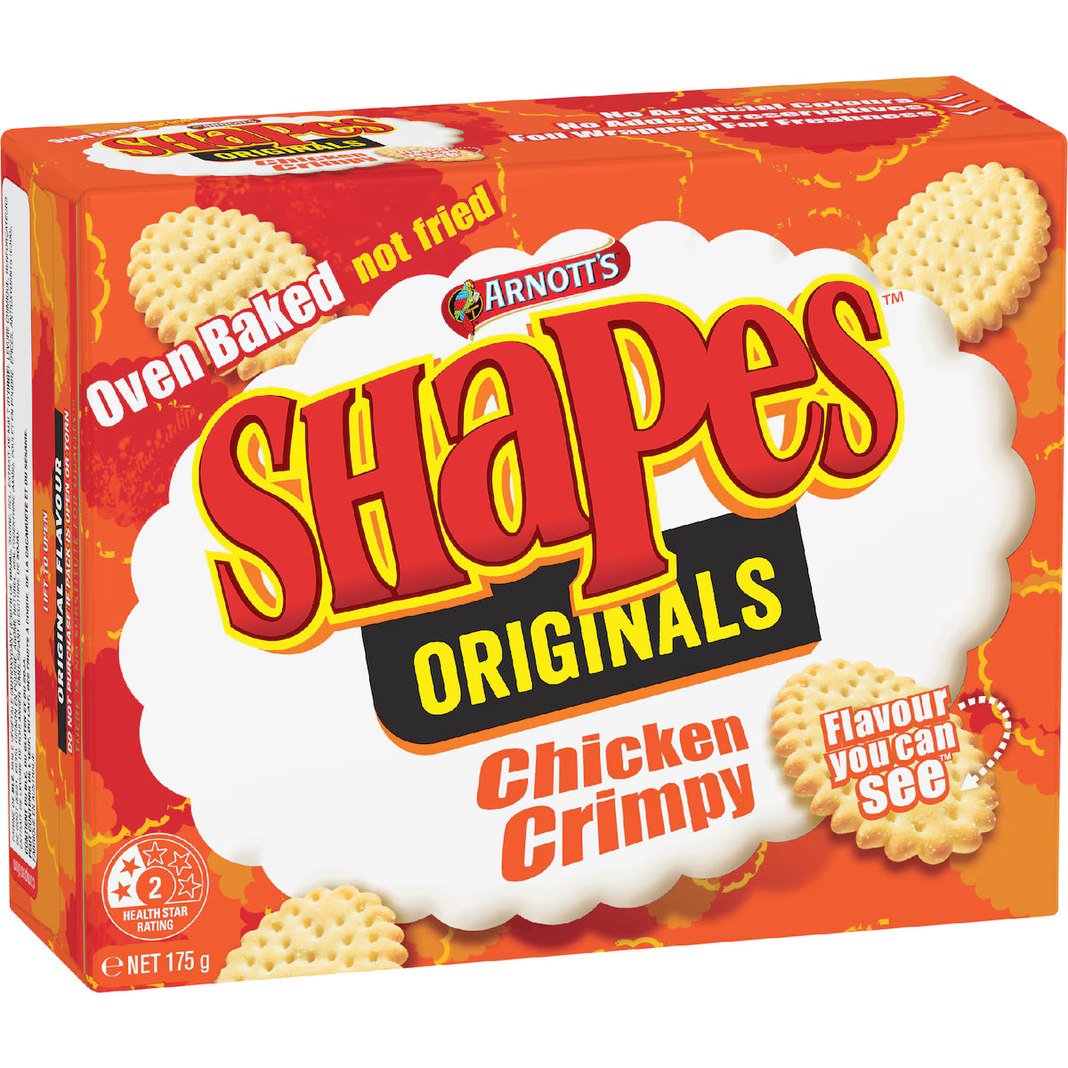 Arnott's Shapes Chicken Crimpy Cracker Biscuits