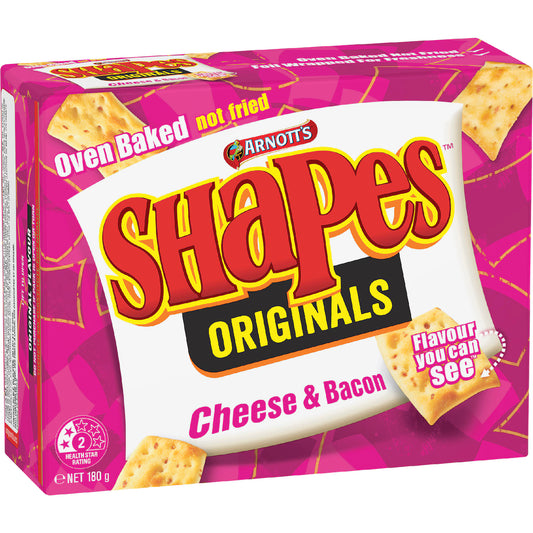 Arnott's Shapes Cheese & Bacon Cracker Biscuits