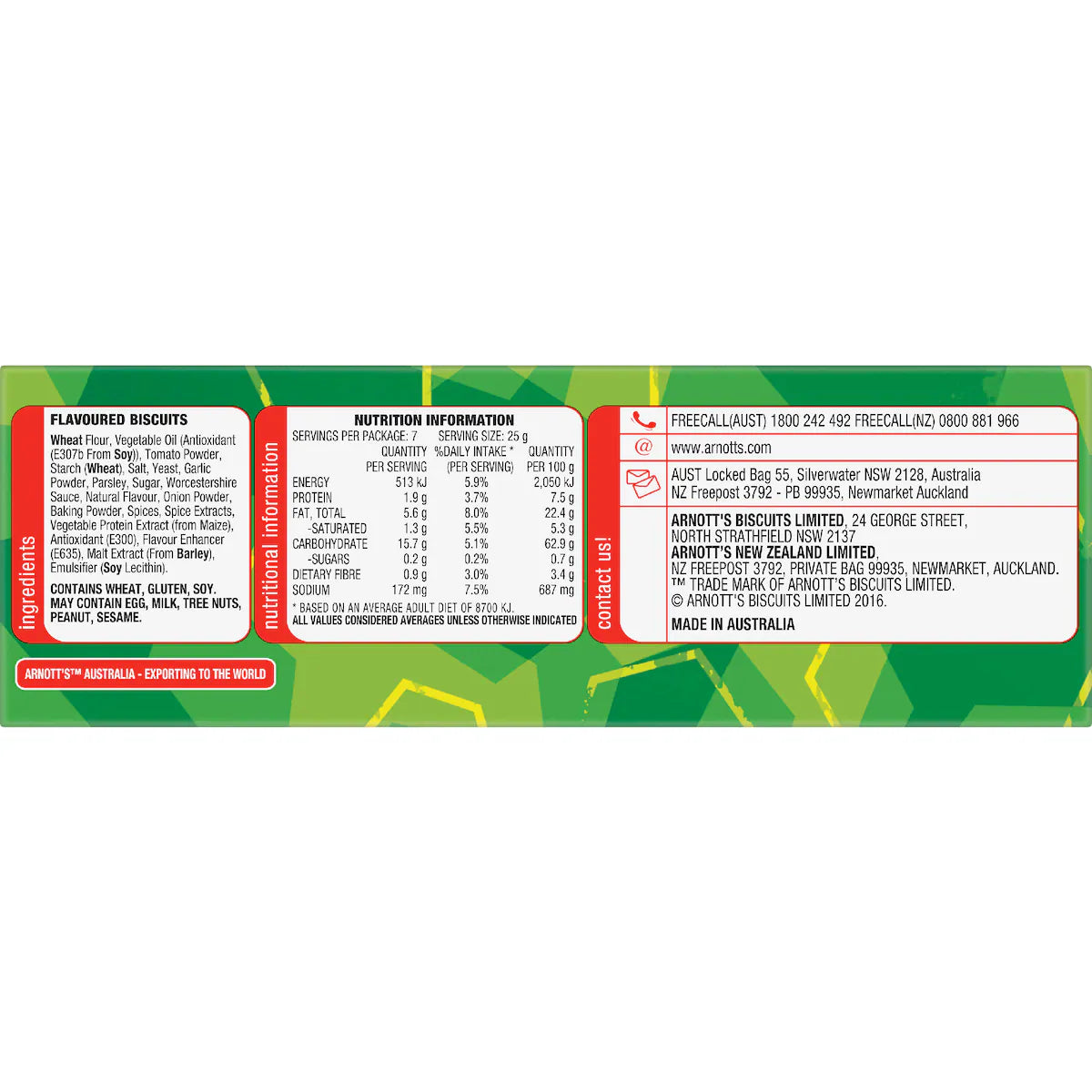 Arnott's Shapes Barbecue Cracker Biscuits