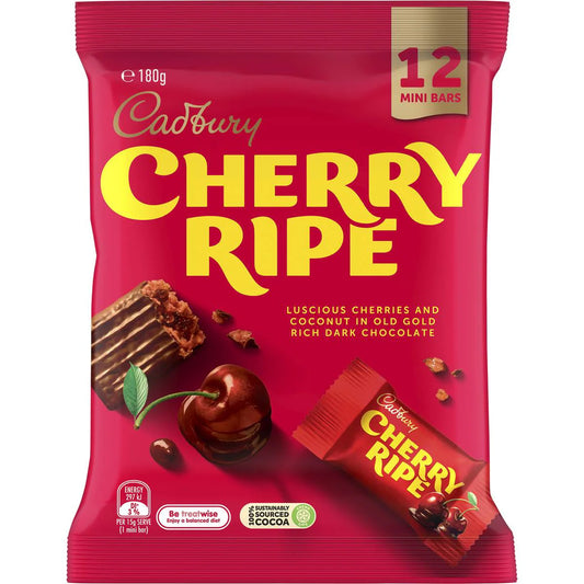 Cadbury Cadbury Cherry Ripe Dark Chocolate Sharepack 12 Pack