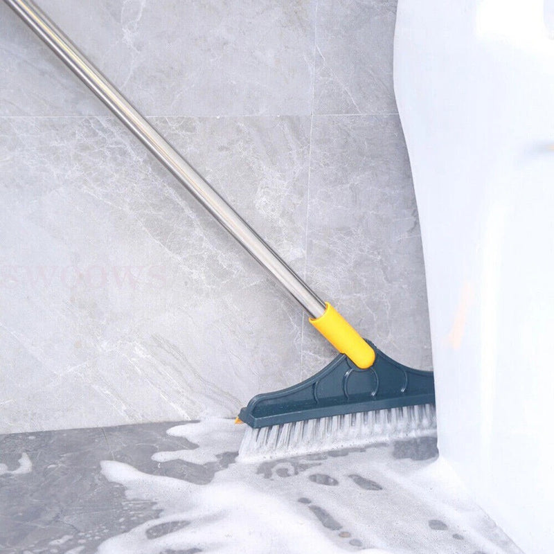 2 in 1 Floor Brush Scrub Bathroom Wiper 120° Rotating Head Cleaning Tools